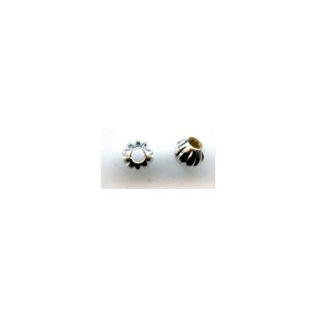 Metallic Bead art.DE-155/4mm, silver/1 pc.