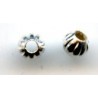 Metallic Bead art.DE-155/4mm, silver/1 pc.