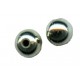 Metallic Bead 8 mm, color - platinum/1 pc.