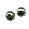 Metallic Bead 8 mm, color - platinum/1 pc.
