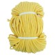 Cotton braided cord 5 mm, color 1606 - yellow/1 m