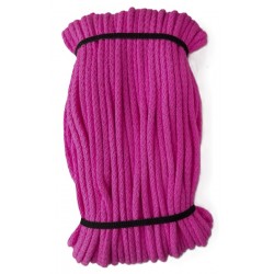 Cotton braided cord 5 mm, color 1620-pink/1 m