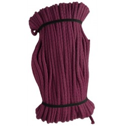 Virvė pinta medvilninė 5 mm, spalva 1622 -bordo/1 m