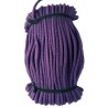 Cotton braided cord 5 mm, color 1618-dark violet/1 m