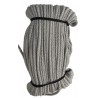 Cotton braided cord 5 mm, color 1608 -  light grey/1 m