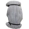 Cotton braided cord 5 mm, color 1607 -  light grey/1 m