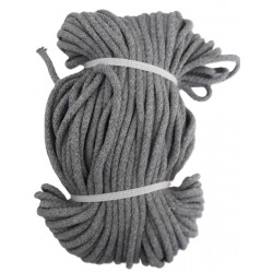 Virvė pinta medvilninė 5 mm, spalva 1609 - pilka/1 m