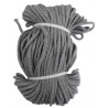 Virvė pinta medvilninė 5 mm, spalva 1609 - pilka/1 m