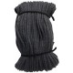 Cotton braided cord 5 mm, color 1633 - dark grey/1 m