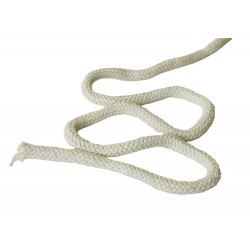 Cotton braided cord 9 mm soft ecru/1m