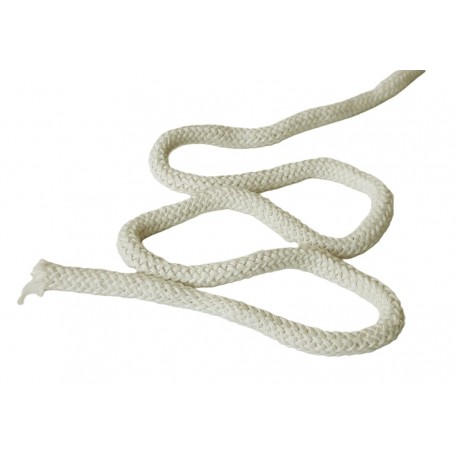 Virvė pinta medvilninė 9 mm minkšta ecru/1m