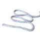 Cotton braided cord 9 mm soft grey/1m