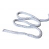 Cotton braided cord 9 mm soft grey/1m
