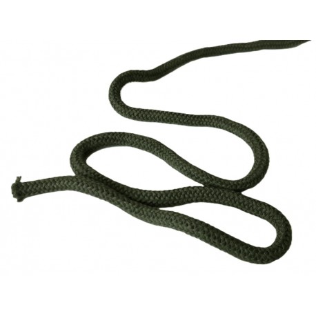 Virvė pinta medvilninė 9 mm minkšta chaki spalva/1m