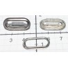 Eyelets of steel oval 16mm nickel/20pcs.