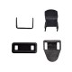 Trouser Hooks 4 parts, black/1 pc.
