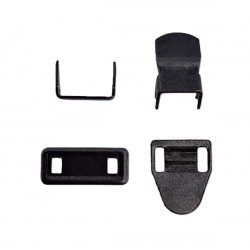 Trouser Hooks 4 parts, black/1 pc.