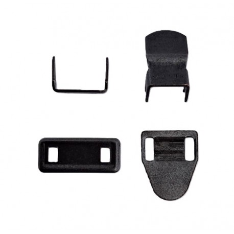 Trouser Hooks 4 parts, black/1 pc.