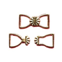 Užsegimas metalinis liemenukams 9mm/geltonas/1 vnt.