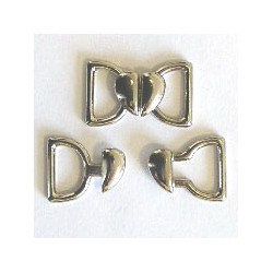 Bikini Clasp "Heart" art.ZZS/size 10mm/nickel/1 pc.