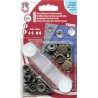 Snap fasteners "Auto Moto 15"/old brass, engraved/10pcs.