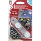 Snap fasteners "Auto Moto 15"/old nickel, engraved/10pcs.