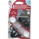 Snap fasteners Set "ALFA" 15 mm black/10pcs.