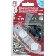 Snap fasteners Set "ALFA" 15 mm, black/nickel/10pcs.