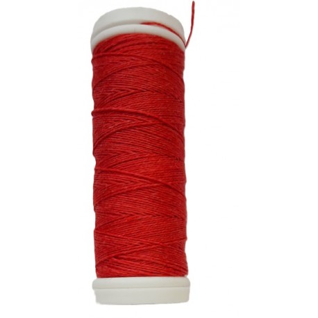 Flax Yarn LENO 40, 100 % linen, red color, 70 m