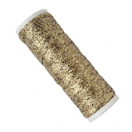 Metalizuotieji siuvinėjimo siūlai "METALUX" spalva 001 - šviesi aukso/60 m