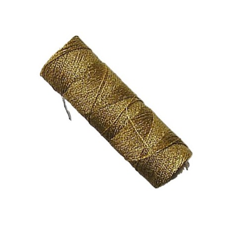 Metalizuotieji siuvinėjimo siūlai "Zlatka", aukso spalva/100m