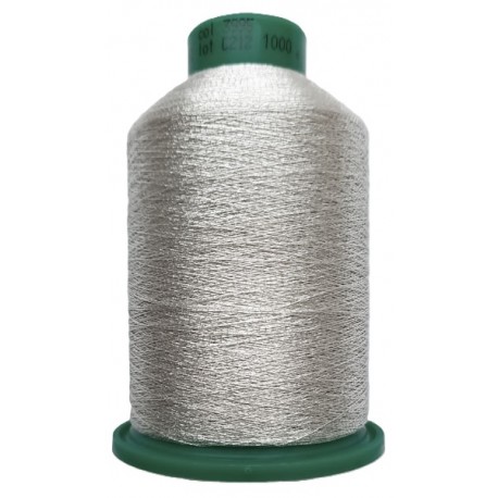 Metallized Threads for machine embroidery  "IRISMET", color 3995 - silver/1000 m