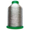 Metallized Threads for machine embroidery  "IRISMET", color 3996 - dark silver/1000 m