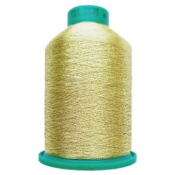 Metallized Threads for machine embroidery  "IRISMET", color 3998 - light gold/1000 m
