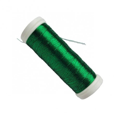 Metallic Thread "SILVA 40N", color 1866 - green/250 m