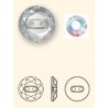 Crystal Button 3014/14 mm, color -  Crystal AB/1 pc.
