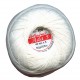 Cotton crocheting yarn "Ada 5" white/1.