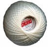Cotton crocheting yarn "Kaja", color 000-natur/30g/200m