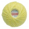 Cotton crocheting yarn "Kaja", color 329-yellow/30g/200m