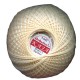 Cotton crocheting yarn "Kaja", color 313-creme/30g/200m