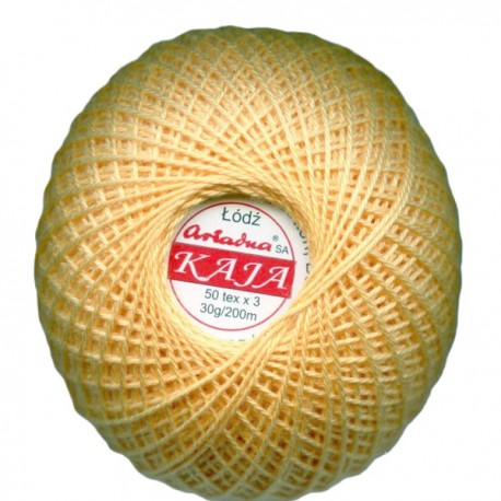 3567/302 Cotton crocheting yarn "Kaja", color 302-peach/30g/200m
