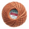 Cotton crocheting yarn "Kaja", color 323-dark orange/30g/200m