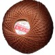 Cotton crocheting yarn "Kaja", color 319-brown/30g/200m