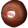 Cotton crocheting yarn "Kaja", color 319-brown/30g/200m