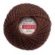 Cotton crocheting yarn "Kaja", color 320-dark brown/30g/200m