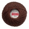 Cotton crocheting yarn "Kaja", color 320-dark brown/30g/200m