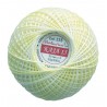 Cotton crocheting yarn "Kaja", color 335-light yellow shaded /30g/200m