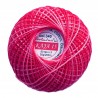 Cotton crocheting yarn "Kaja", color 340-red shaded /30g/200m