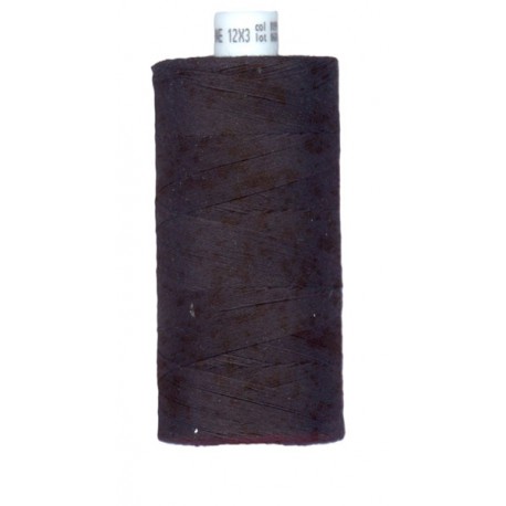 Cotton sewing thread 12x3 color 0099-black/1000 m