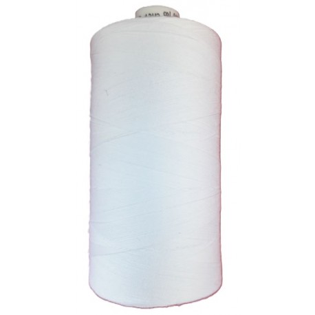 Cotton sewing thread 12x3 color 0400-white/1000 m